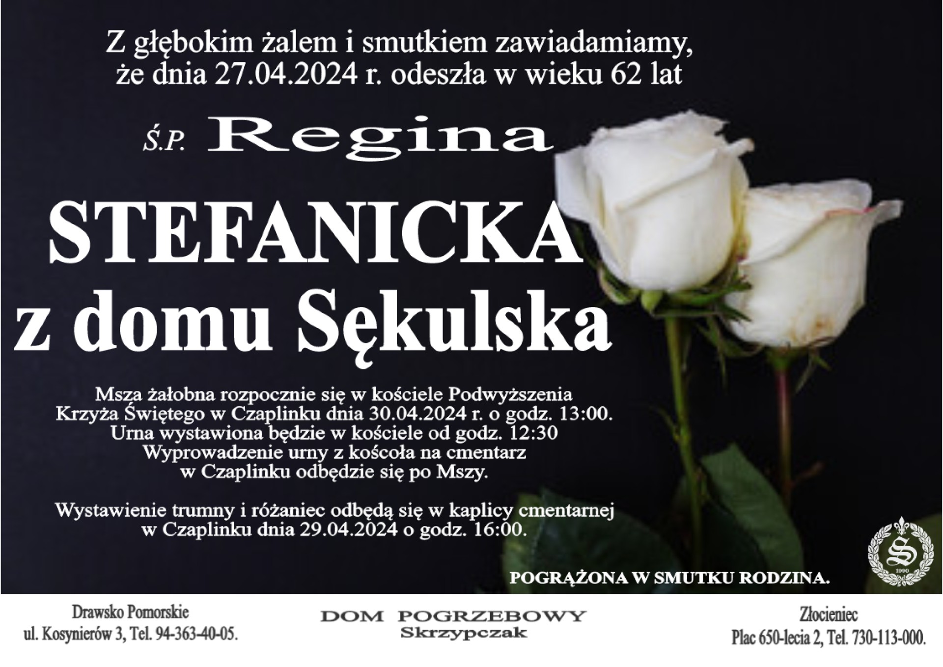 Ś. P. Regina Stefanicka