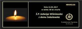 Ś.P. Jadwiga Wiśniewska z domu Sobolewska
