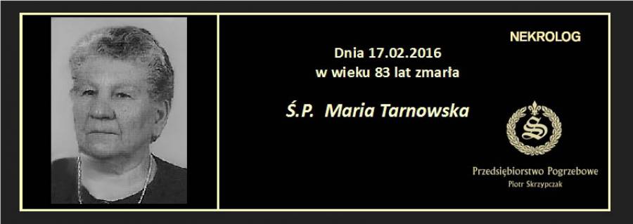Ś.P. Maria Tarnowska