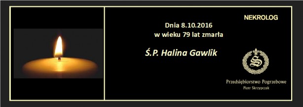 Ś.P. Halina Gawlik
