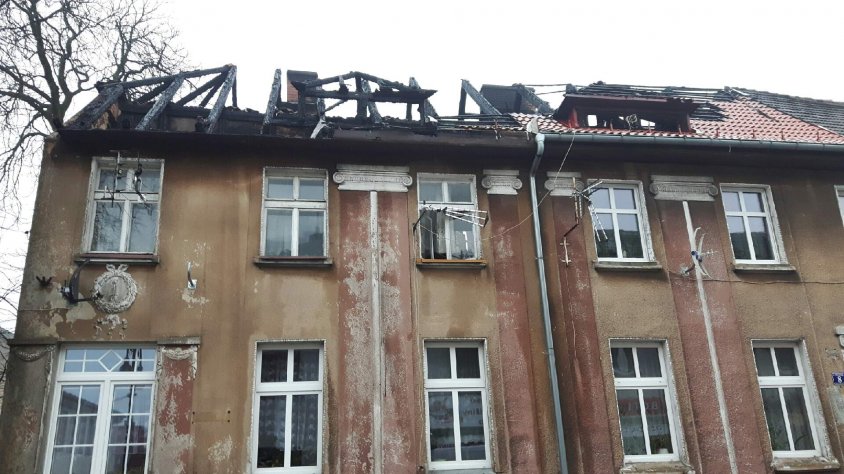 Komunikat z ratusza w Czaplinku: Pożar budynku wielorodzinnego 