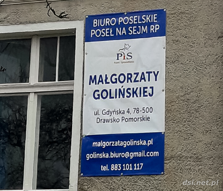 Przy Gdyńskiej 4 w Drawsku Pomorskim Małgorzata Golińska otworzyła biuro poselskie