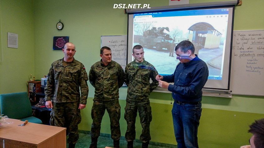 Kalisz Pomorski: Spotkanie klasy wojskowej z przeciwlotnikami