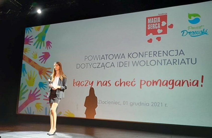 O wolontariacie na konferencji w Złocieńcu zorganizowanej przez Fundację Magia Serca