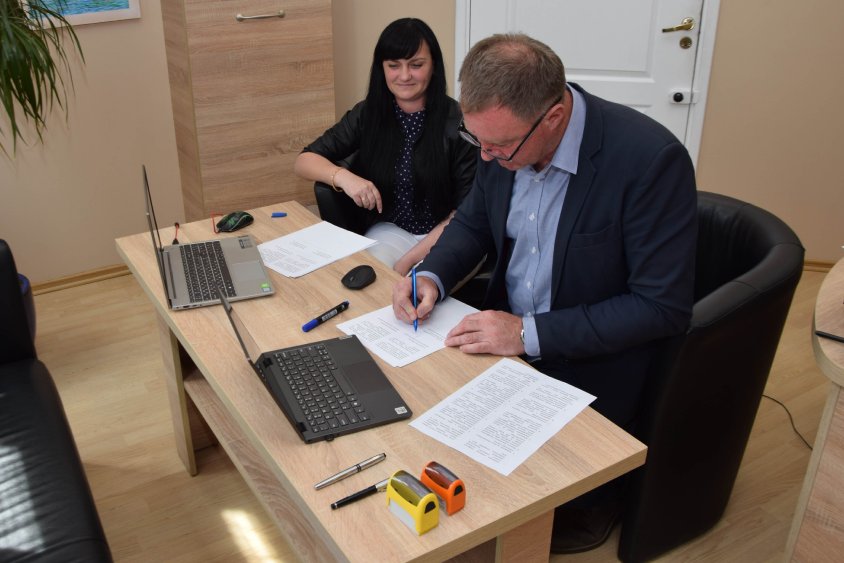 Nowa umowa między samorządami. Burmistrz Złocieńca podpisał memorandum z samorządem z Ukrainy