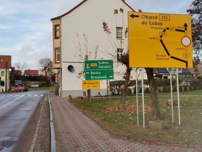 Droga Łobez – Węgorzyno zamknięta - Wicemarszałek Województwa Zachodniopomorskiego przekazał nam dobre wieści