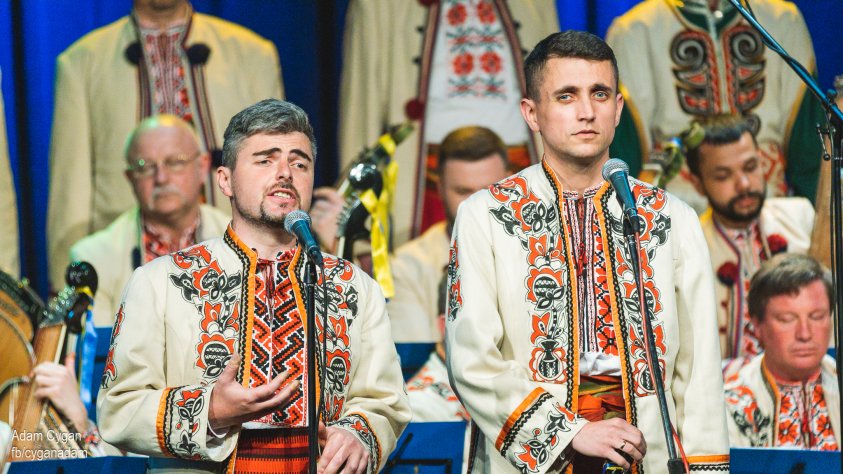 Narodowa Kapela Bandurzystów z Ukrainy wystąpiła w Drawsku Pomorskim . Dziś można ich zobaczyć w Złocieńcu