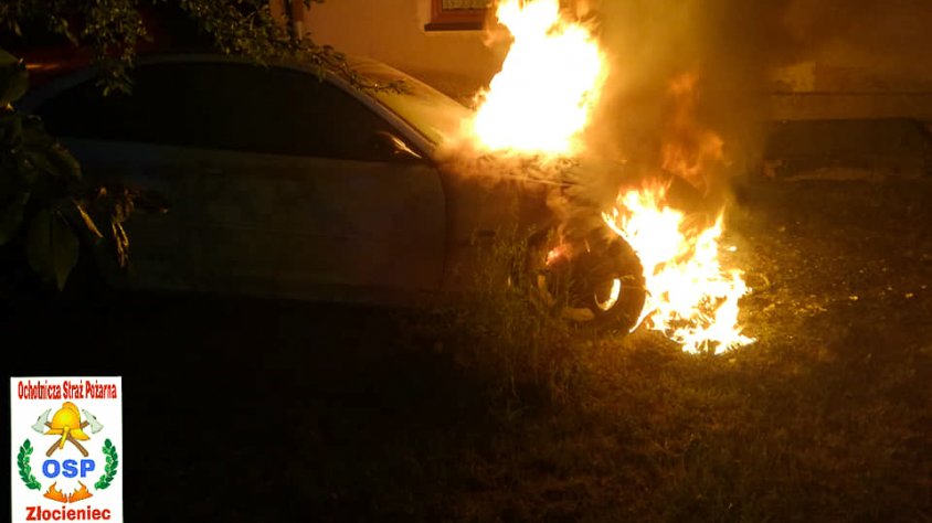 Wczoraj w nocy spłonął pojazd