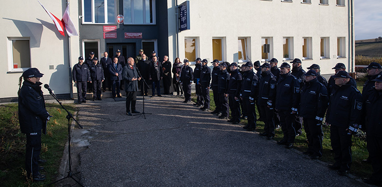 Wielkie otwarcie posterunku Policji w Ostrowicach