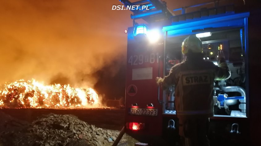 W nocy wielki pożar w Byszkowie._11