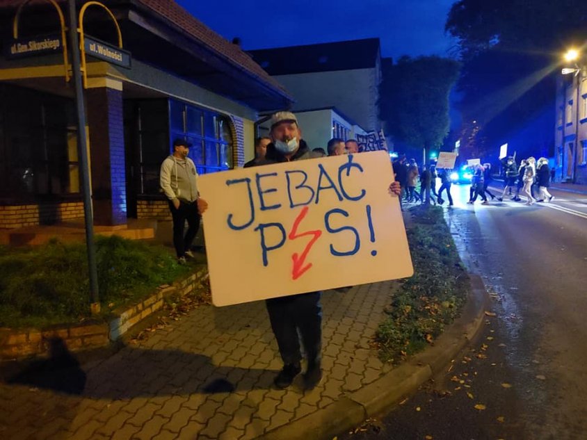 Protesty w Kaliszu Pomorskim nasilają się 