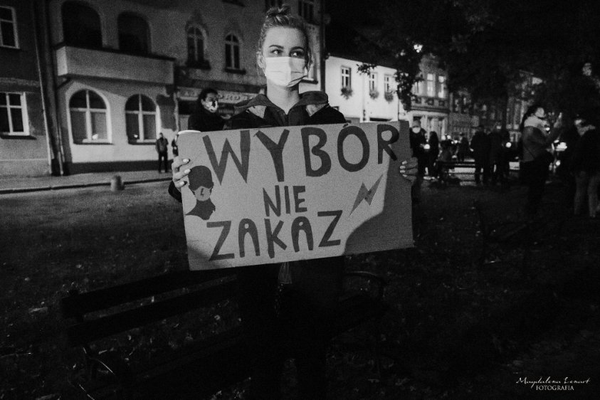 2020-10-25 Protest w Złocieńcu - fot. Magdalena Lenart_1