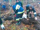 2021-11-06 Sadzą drzewa aby pomóc. Była młodzież, strażacy oraz Julia i Natalia, dla których też sadzono las (2)