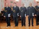 Uroczysta zbiórka funkcjonariuszy Komendy Powiatowej Państwowej Straży Pożarnej w Drawsku Pomorskim