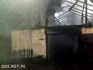 2017-03-14 Paliło się w Kiełpinie. Spalił się samochód i budynek