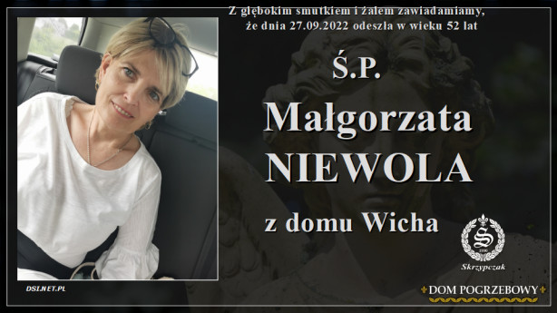 Ś.P. Małgorzata Niewola