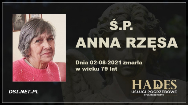 Ś.P. Anna Rzęsa