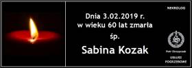 Ś.P. Sabina Kozak