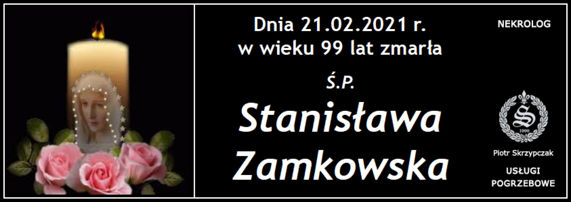 Ś.P. Stanisława Zamkowska