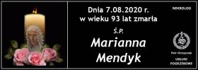 Ś.P. Marianna Mendyk