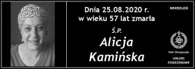 Ś.P. Alicja Kamińska