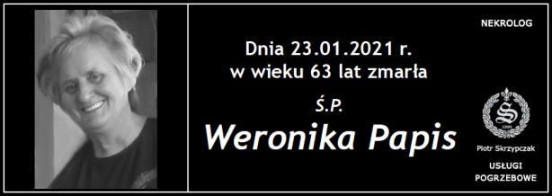 Ś.P. Weronika Papis