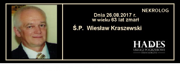 Ś.P. Wiesław Kraszewski