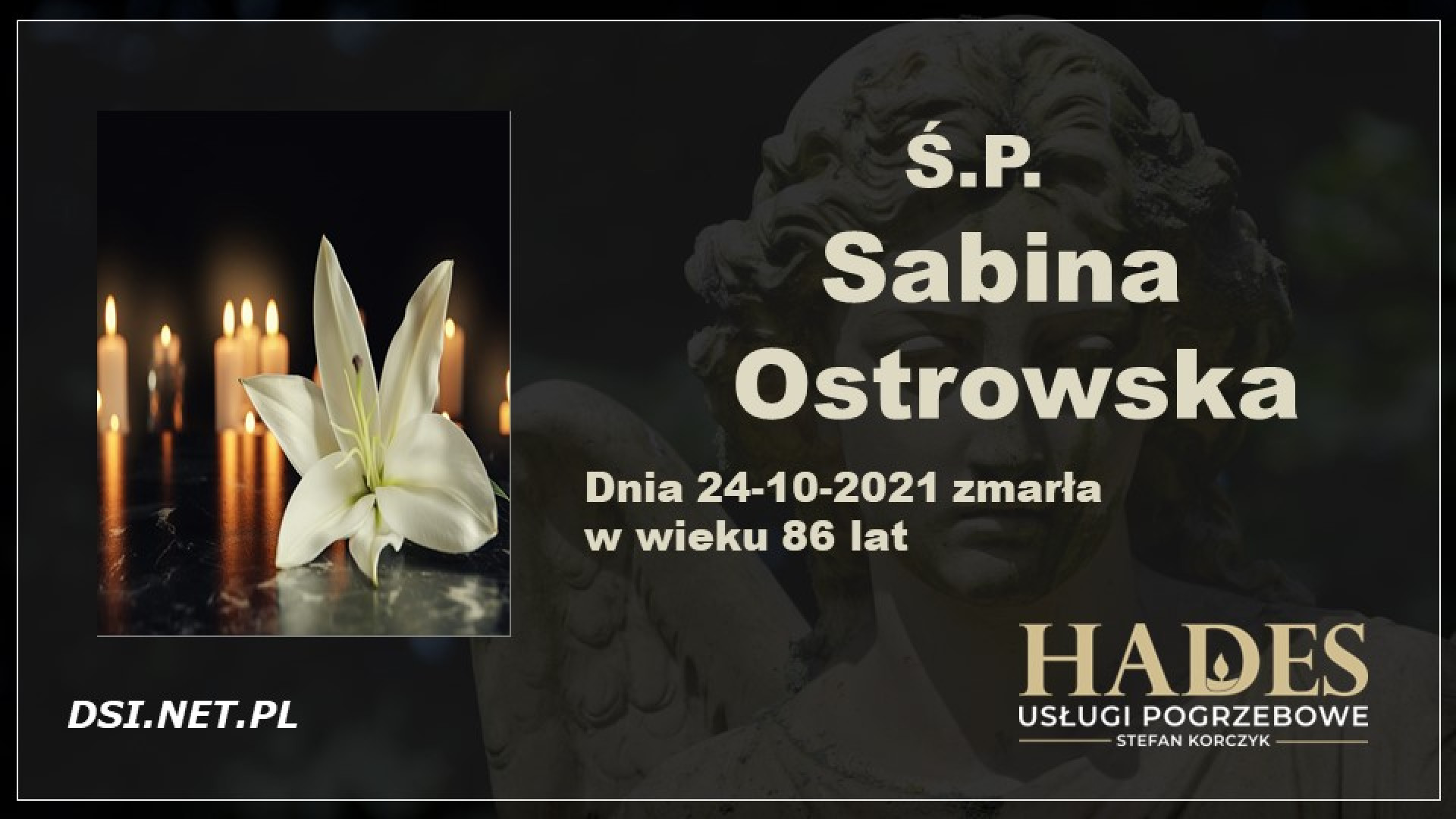 Ś.P. Sabina Ostrowska