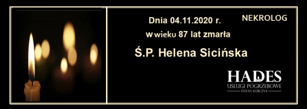 Ś.P. Helena Sicińska