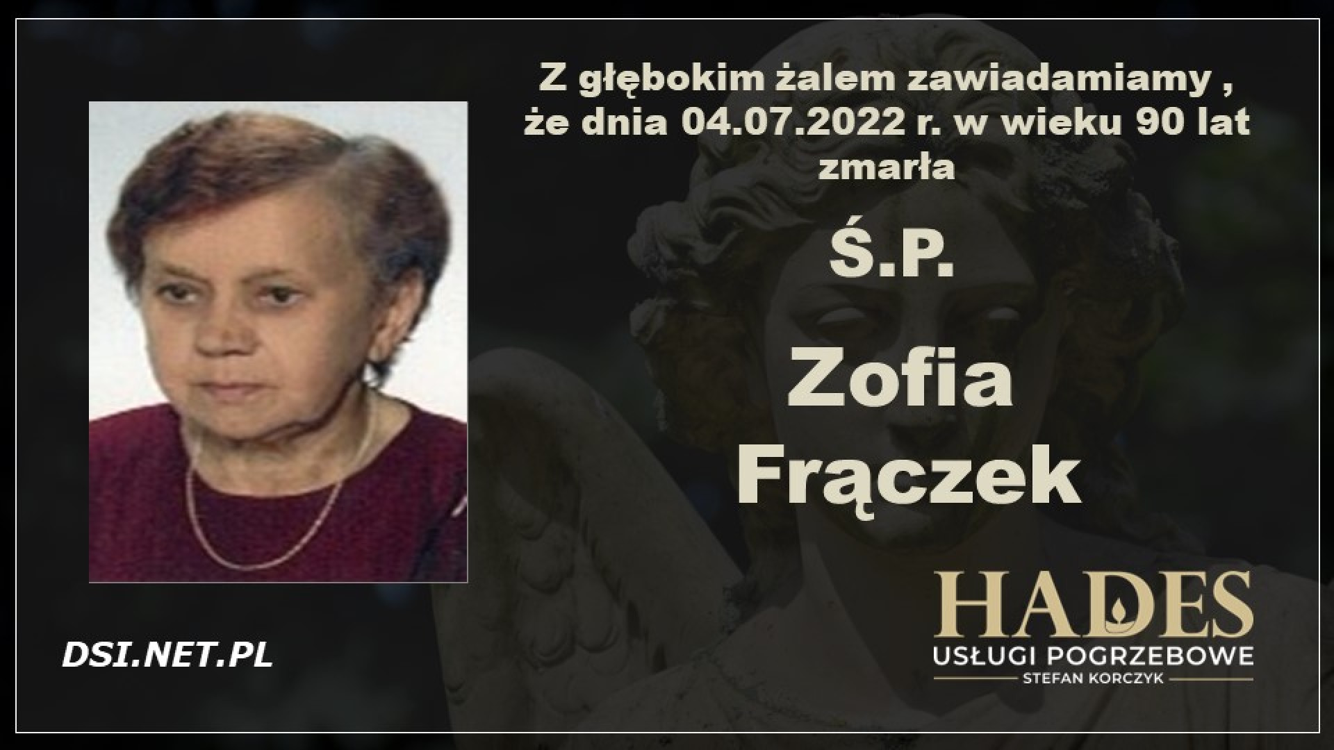 Ś.P. Zofia Frączek