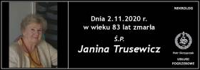 Ś.P. Janina Trusewicz