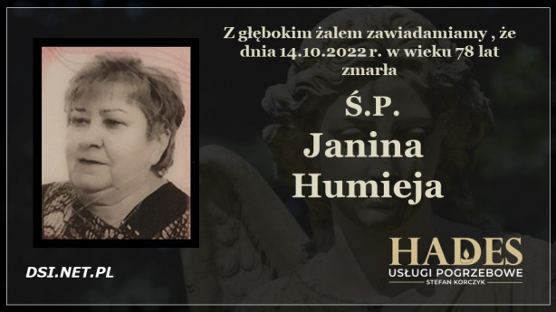 Ś.P. Janina Humieja