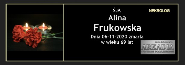 Ś.P. Alina Frukowska