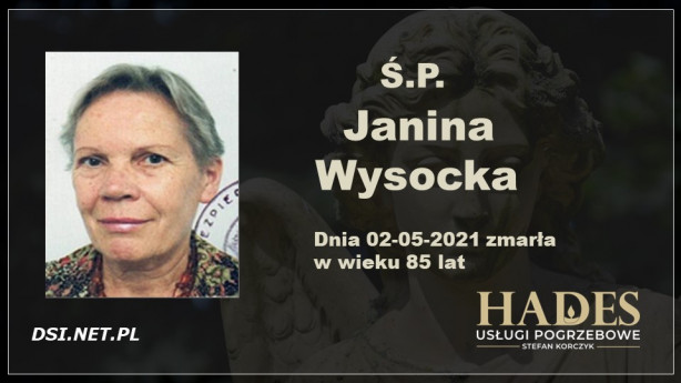 Ś.P. Janina Wysocka