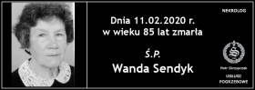 Ś.P. Wanda Sendyk
