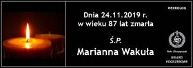 Ś.P. Marianna Wakuła