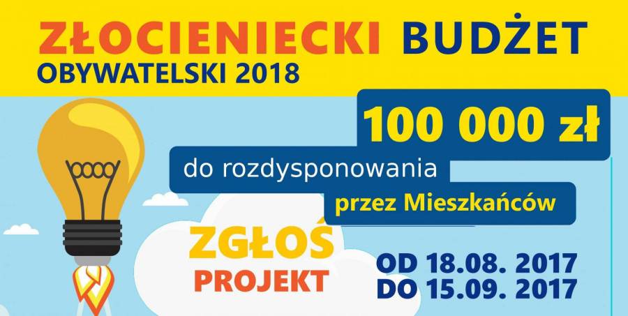 100 tysięcy w budżecie obywatelskim na 2018 rok w Złocieńcu