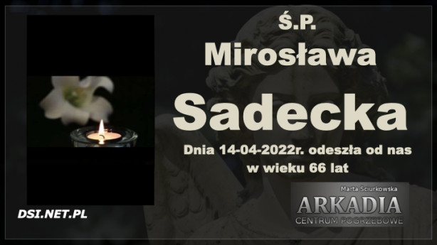 Ś.P. Mirosława Sadecka