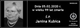 Ś.P. Janina Kubica