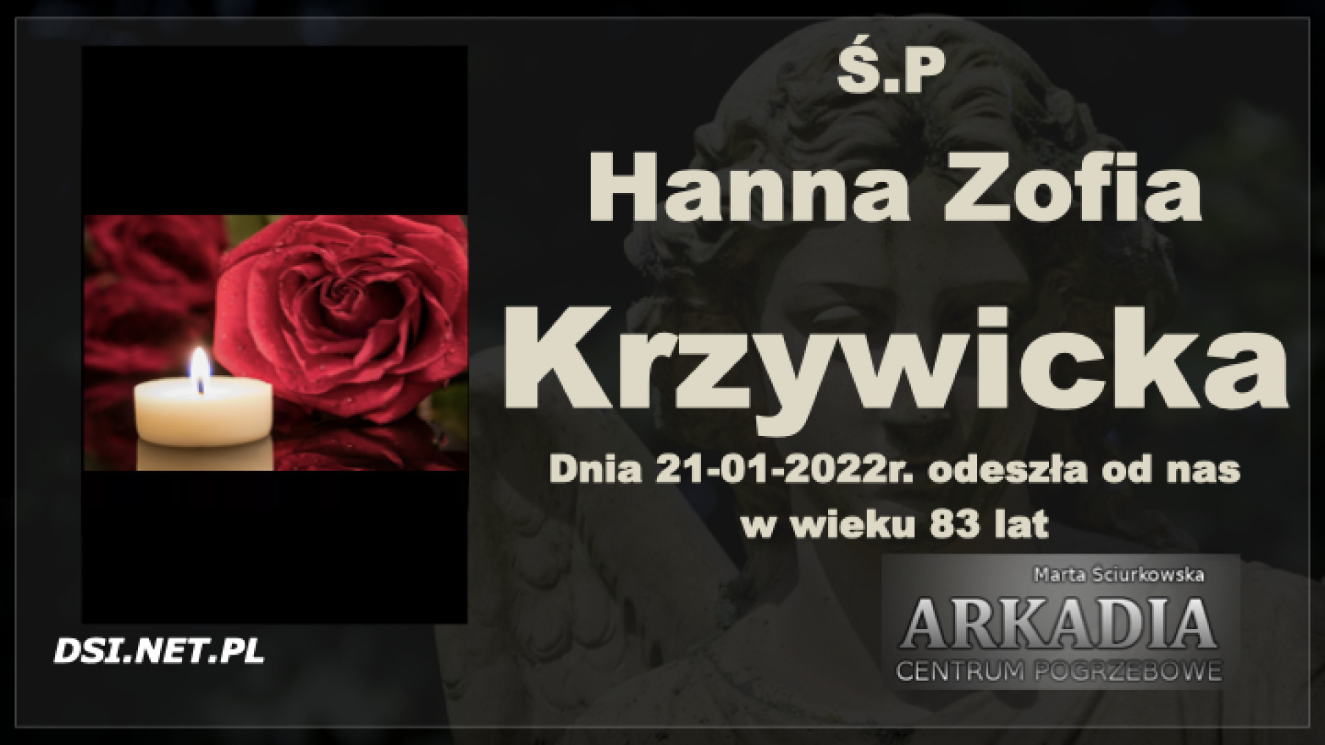Ś.P. Hanna Zofia Krzywicka