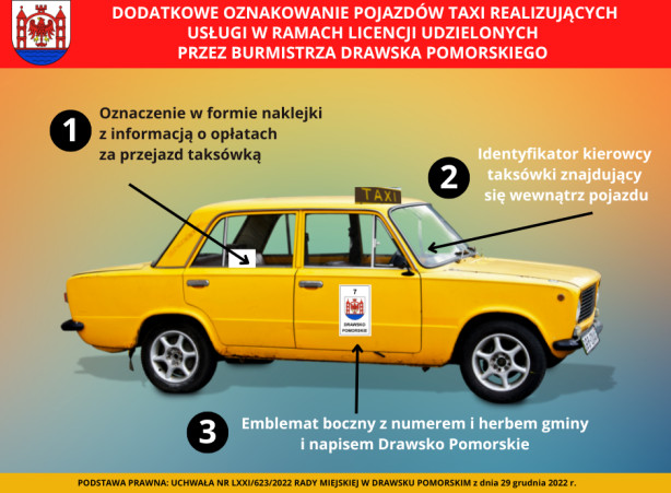 Zmiany dla taksówkarzy w Drawsku. Będą specjalnie oznakowani