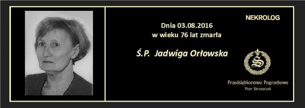 Ś.P. Jadwiga Orłowska