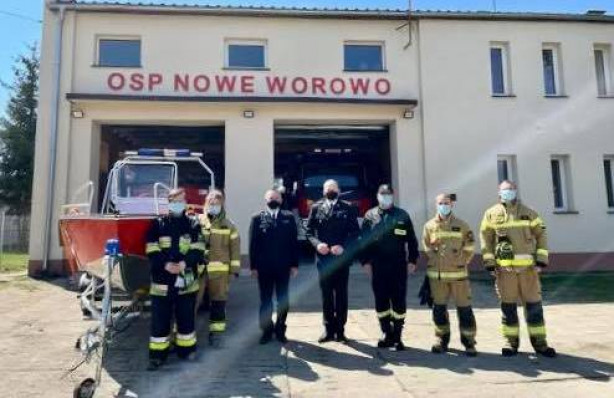 Komendant Wojewódzki Państwowej Straży Pożarnej wizytował OSP w Nowym Worowie