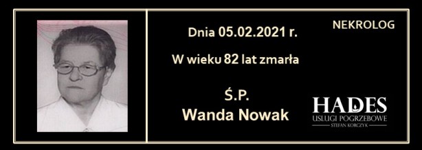 Ś.P. Wanda Nowak