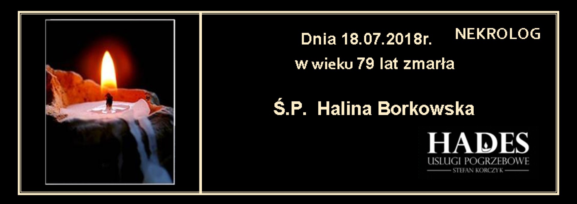 Ś.P. Halina Borkowska