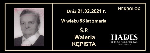 Ś.P. Waleria Kępista