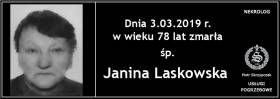 Ś.P. Janina Laskowska