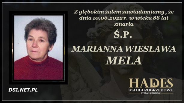 Ś.P. Marianna Wiesława Mela