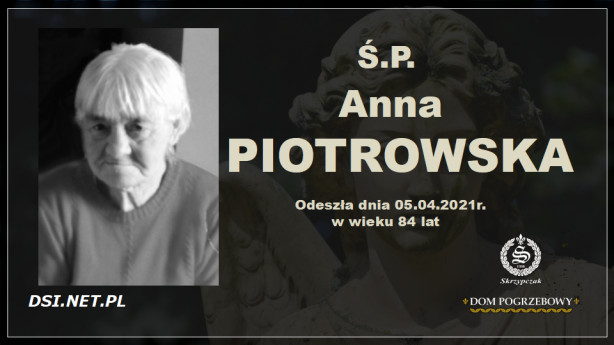Ś.P. Anna Piotrowska