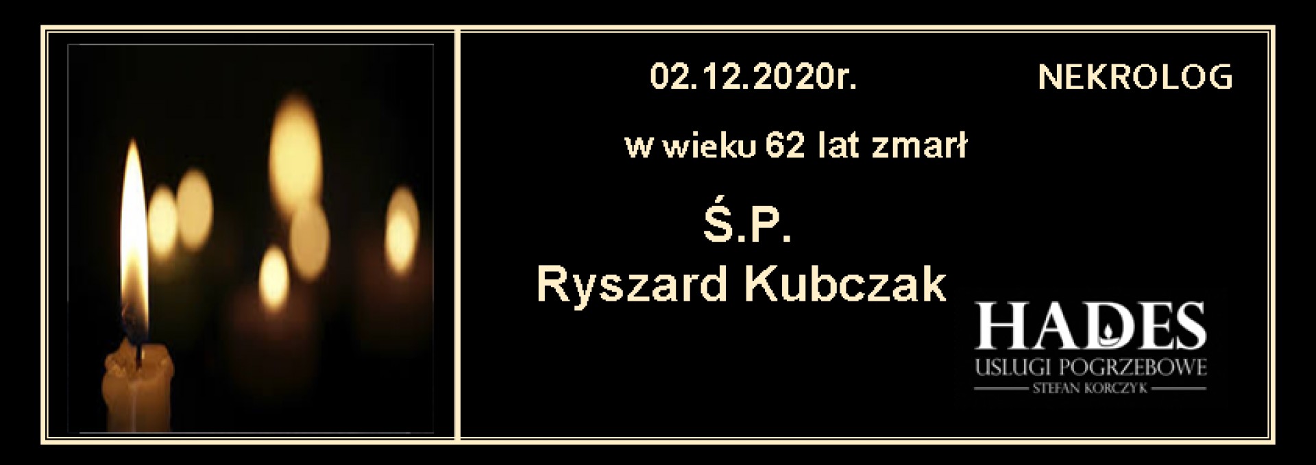 Ś.P. Ryszard Kubczak